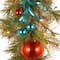 9ft. Pre-Lit LED Retro Red & Blue Ornament Garland